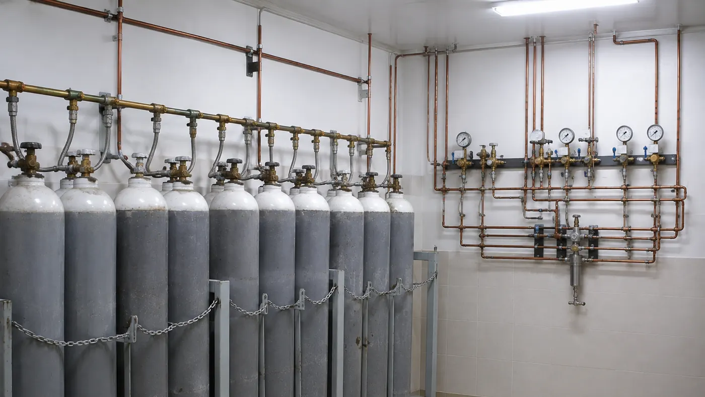 Industrial gas in use in hospitals & healthcare